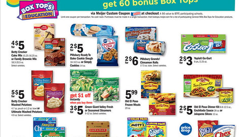 Meijer General Mills 'Box Tops' Feature