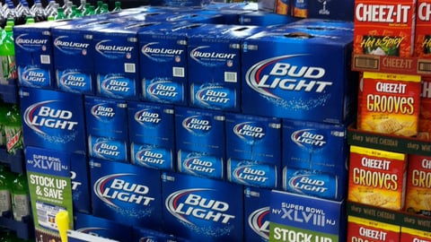 Bud Light Walmart 'Game Time' Pallet Display