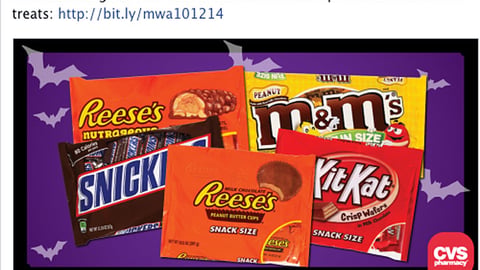 CVS 'Halloween Treats' Facebook Update