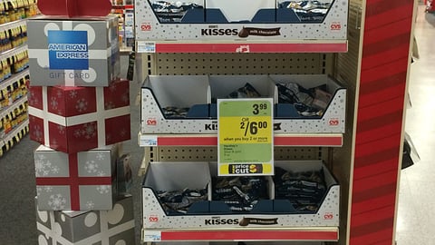 CVS Hershey's Kisses Holiday Endcap