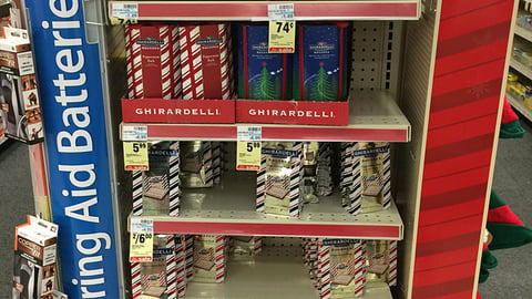 CVS Ghirardelli Holiday Endcap