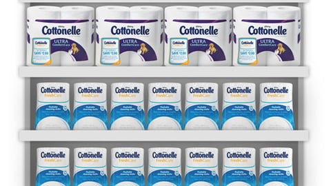 Target Cottonelle 'Try the Routine' Endcap