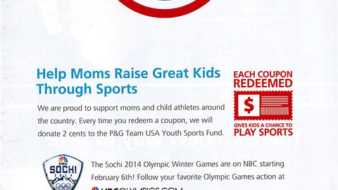 P&G 'Team USA Youth Sports Fund' FSI