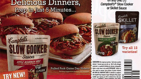 Campbell's Slow Cooker 'Game Day Sliders' FSI