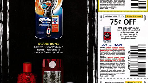 Gillette Old Spice 'School Him' FSI