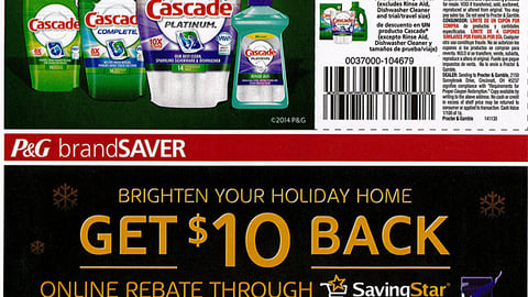 P&G SavingStar 'Brighten Your Holiday Home' FSI