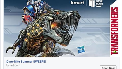 Kmart 'Dino-Mite Summer' Facebook Update