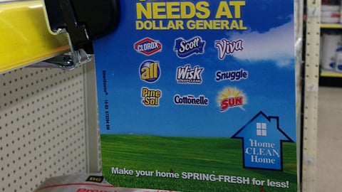 Dollar General 'Home Clean Home' Shelf Talker