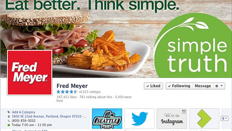Fred Meyer 'Eat Better. Think Simple' Facebook Cover