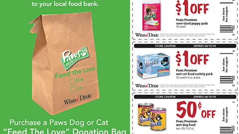 Winn-Dixie Paws Premium 'Feed the Love' Feature