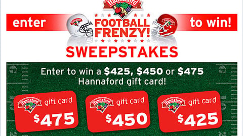 Hannaford 'Football Frenzy' Facebook Page