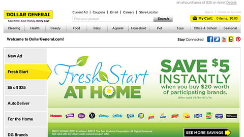 Dollar General 'Fresh Start' Carousel Ad