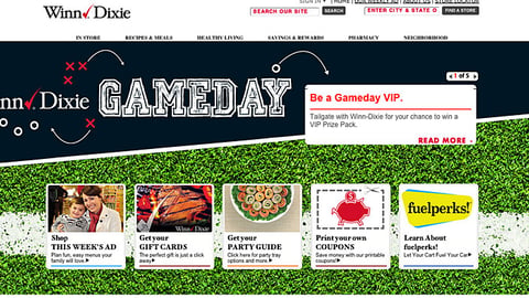 Winn-Dixie 'Gameday VIP' Carousel Ad