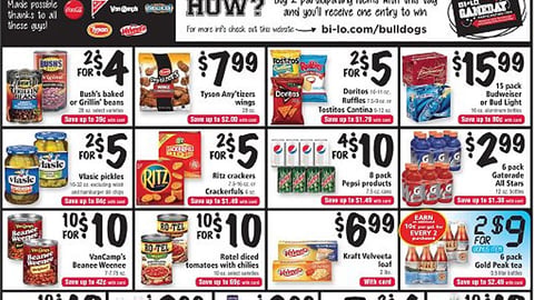 Bi-Lo 'Gameday' Feature