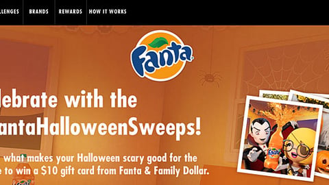 Fanta Family Dollar Halloween Sweeps Landing Page