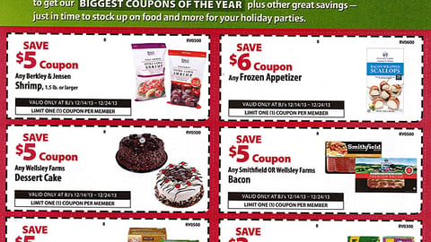 BJ's 'Holiday Cha-ching' Handout