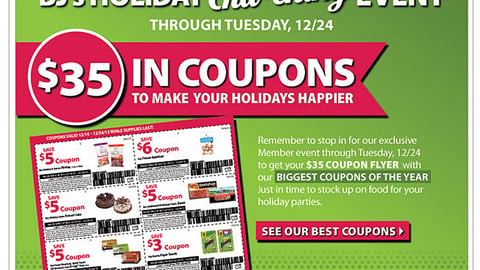 BJ's 'Holiday Cha-ching' Email