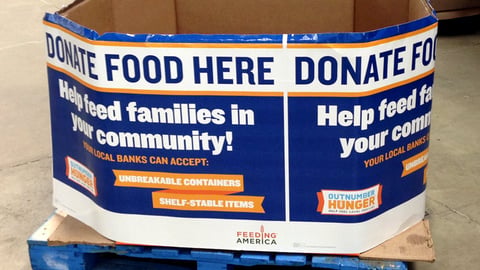 Sam's Club 'Outnumber Hunger' Donation Dump Bin