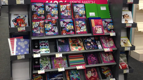 Staples 'Back to School' Endcap