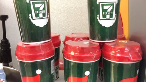 7-Eleven 'Quality Coffee for Beans' Counter Tray 