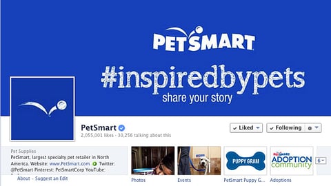 PetSmart 'Inspired by Pets' Facebook Cover