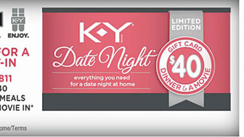 K-Y, Walgreens 'Date Night' Receipt Ad