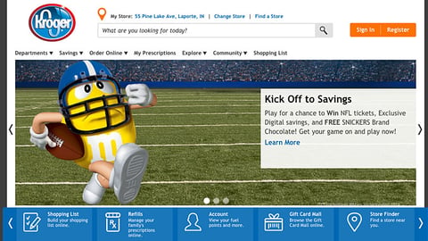 Kroger Mars 'Kick Off to Savings' Carousel Ad