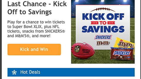 Kroger Mars 'Kick Off to Savings' Email Ad