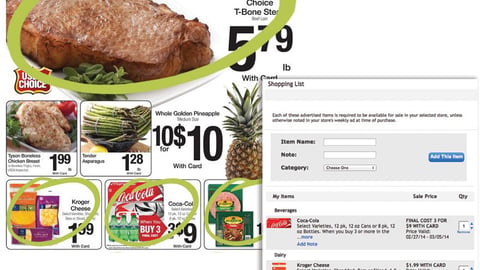 Kroger Digital Circular and Shopping List