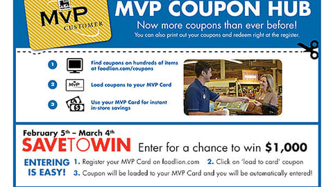 Food Lion 'MVP Coupon Hub' Email