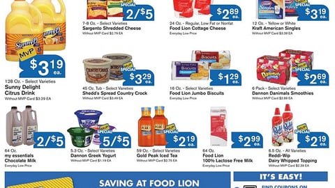 Food Lion 'MVP Coupon Hub' Feature