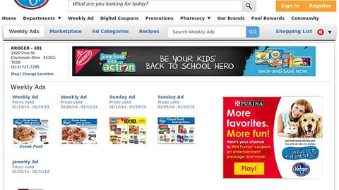 Kroger Purina 'More Favorites' Display Ad