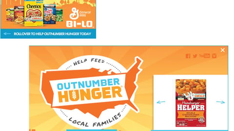 General Mills 'Outnumber Hunger' Geo-Targeted Ads