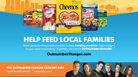 Gannett 'Outnumber Hunger' Print Ad