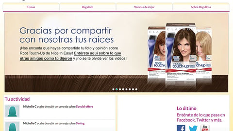 P&G 'Orgullosa' Page
