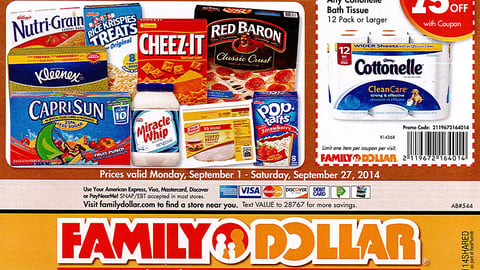Family Dollar 'Back to School Savings' Booklet