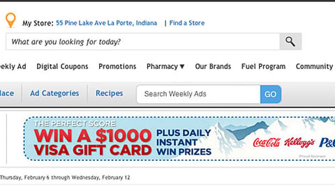 Kroger 'Perfect Score' Banner Ad