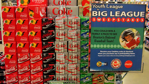 Shaw's Coca-Cola Baseball Endcap