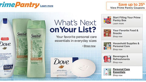 Amazon Prime Pantry Carousel Ad