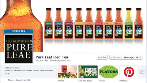 Pepsi Lipton Pure Leaf Tea Facebook Page
