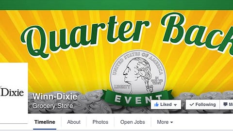 Winn-Dixie 'Quarter Back' Facebook Cover