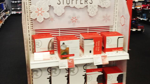 RadioShack 'Stocking Stuffers' Rack