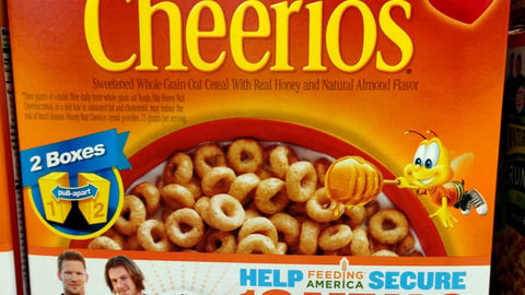 Honey Nut Cheerios 'Outnumber Hunger' Packaging