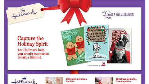 CVS Hallmark 'Holiday Spirit' Brand Page