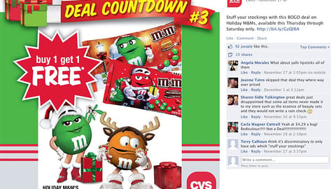 CVS 'Deal Countdown' Facebook Update