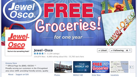 Jewel-Osco 'Free Groceries' Facebook Cover Photo