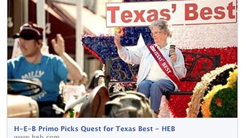 H-E-B 'Game Day Commercial' Facebook Update