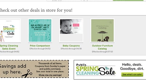 Publix 'Spring Cleaning Sale' Display Ad