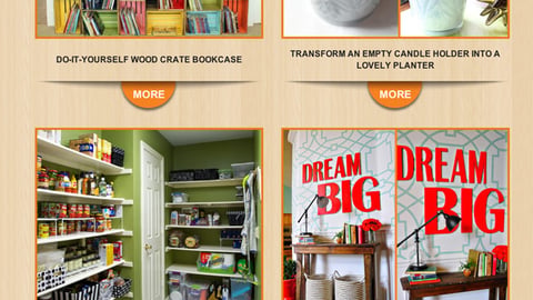 Home Depot P&G 'Bring in Spring' Home Page