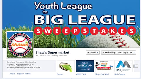 Shaw's 'Youth League to Big League' Facebook Cover